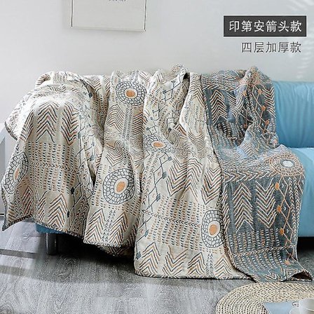 Bohemia Boho Bomullsdyne Kompatibel Med Sofa Deksel Heltårs Dekorativt Støvklede Sengeteppe Kontor Bil Seng -ES