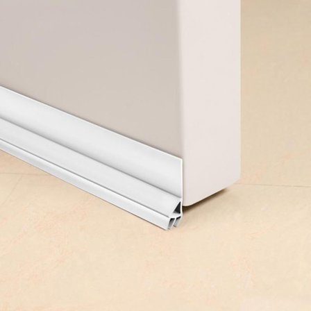 93cm Dörr Botten Tätningslist Draft Excluder VIT