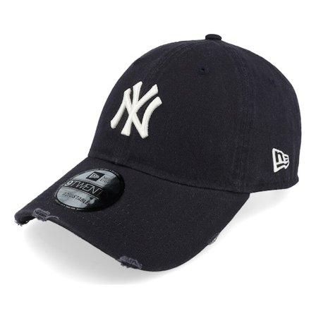 New Era - MLB Sininen adjustable Lippis - New York Yankees Distressed 9TWENTY Navy/White Adjustable @ Hatstore
