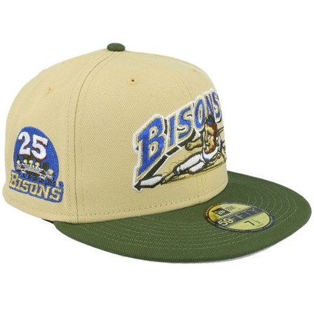 New Era - MiLB Beige fitted Keps - MiLB Landscape Buffalo Bisons 59FIFTY Beige/Rifle Fitted @ Hatstore
