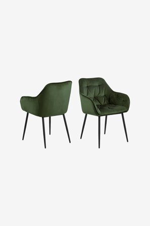 AC Design Furniture - Karmstol Alice, 2-pack - Grön - Karmstolar - Från Homeroom