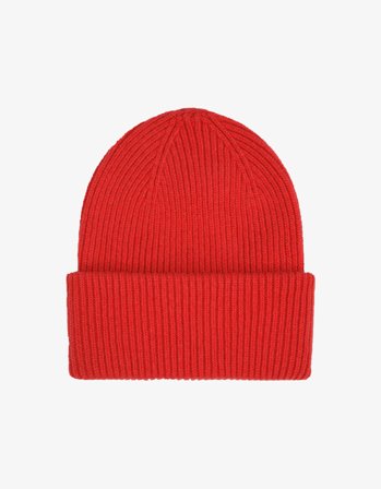 Merino Wool Hat - Scarlet Red