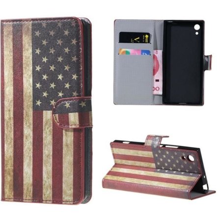 Plånboksfodral Sony Xperia XA1 - Flagga USA
