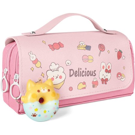 Stor blyantveske, skoleblyantveske med vanntett håndtak, Sc