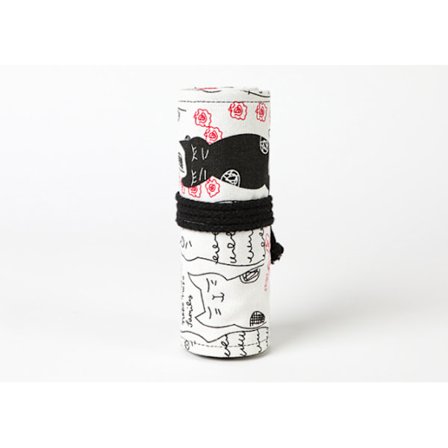 48 huller lærred rulle op blyant etui blyant taske ruller blyant pung