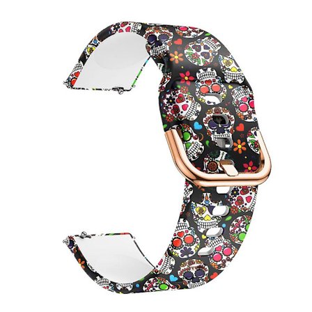 Hopeup 20mm Silikon Smartwatch Armband Band Band För Samsung Galaxy Watch Active