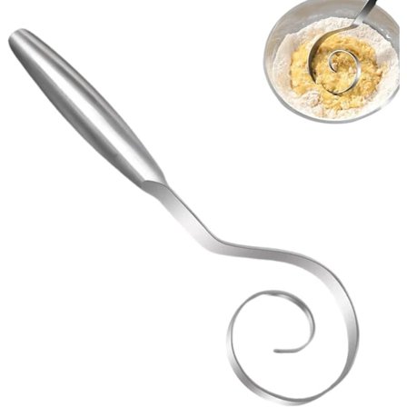 Dansk visp | Deigblander i rustfritt stål for brødbaking - Kjøkkenredskap for deigberedning og baking - Matlagingsmikser