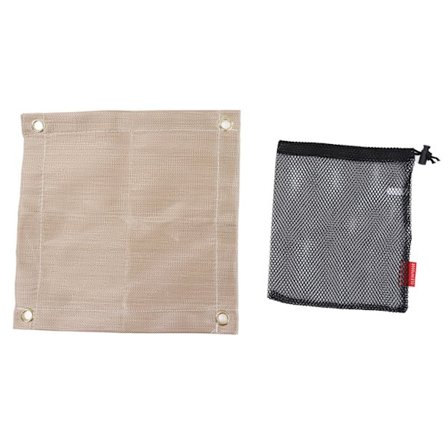 Brannsikker matte av glassfiber, høy temperaturbestandig branngropmatte, utendørs tilbehør for grill, camping, piknik, mini 30x30cm/11.81x11.81in