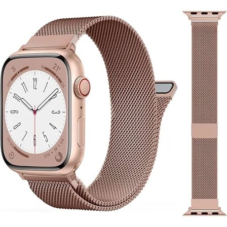 Kompatibel med Apple Watch Armbånd Serie 10 9 8 7 6 5 4 3 2 1 SE Ultra 38mm 40mm 41mm 42mm, Patentert Milanese Loop, A