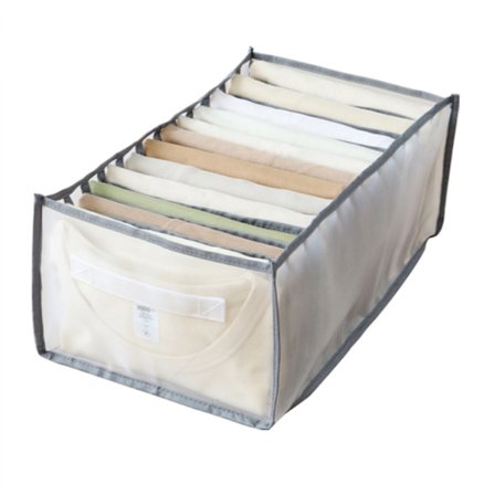 Foldbare Opbevaringskurve til Skab Pladsbesparende Tøjorganisator til Soveværelse og Kollegieværelse