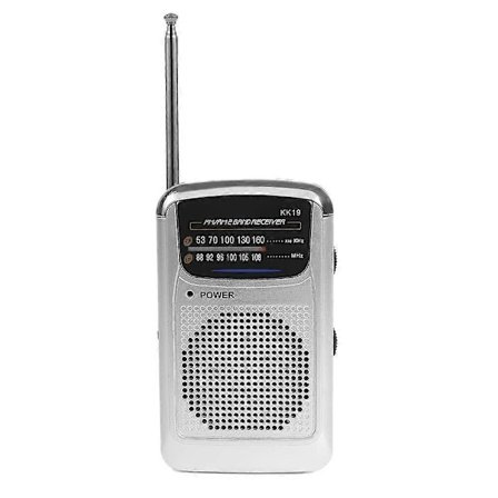 Portabel Fickradio AM/FM Radio med Högtalare för Utomhusaktiviteter
