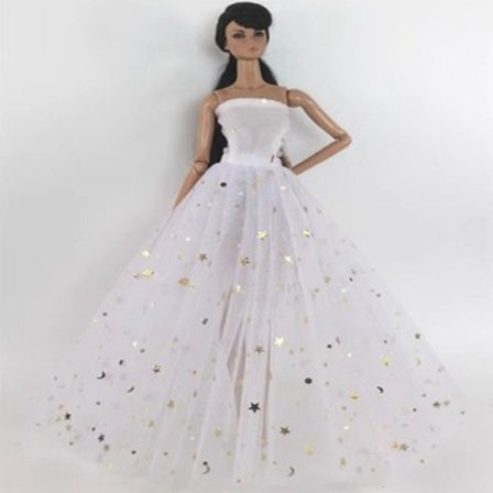 Dukke brudekjole Dukkeskjørt 7 7