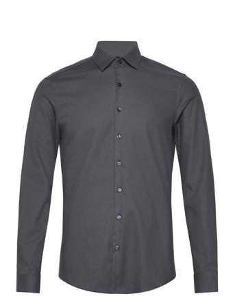 Twill Easy Care Slim Shirt Grey Calvin Klein