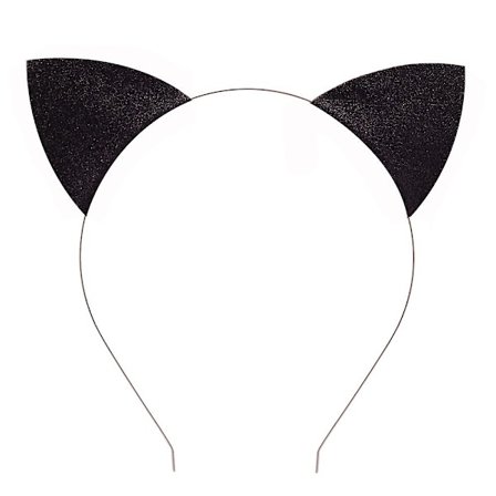 4 st Kattöron Hårband Katt Öron Hårband Spännen För Fest Och Daglig Användning, Svart Och Silver