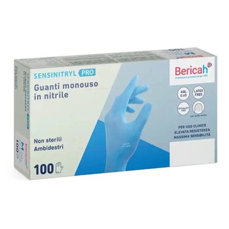 Sensinitryl Pro Guanti Nitrile Taglia Large 100 Pezzi