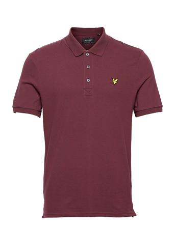 Plain Polo Shirt Polos Short-sleeved Lilla Lyle & Scott