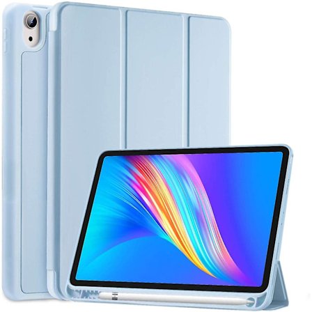 Kompatibel med Ipad Air 4:e generationens fodral 2020 med pennhållare, Ipad Air4 10,9 tums fodral, Stöttåligt smart skal