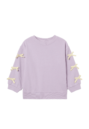 RIKIKI Collegetröja med rosetter NICE Hoodies & sweatshirts Lila 122/128