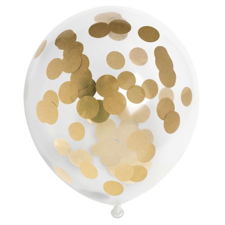 Konfettiballoner Prikker Guld