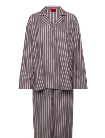 HUGO Flannel St_Long Set - Pink - S