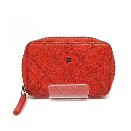 Chanel Vintage Wallets Cardholders Orange, Dame Vintage Accessories, Størrelse: ONE Size