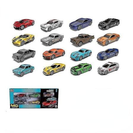 Legeringsbilmodell 1:64 Glidende legeringsbilmodell Inertial bilsett Barn Gutter Gaver Julegaver Fempakninger