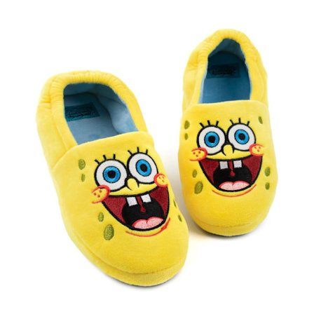 SpongeBob SquarePants Barnens/Barn Ansikte Tofflor 2 UK Gul/