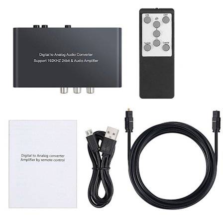Digital til Analog Audio Converter Koaksial Toslink Optisk til