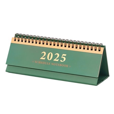 Liten skrivebords kalender 2025, sammenleggbar skrivebords kalender fra november 2024 til desember 2025, månedlig skrivebords kalender med dobbeltråd 