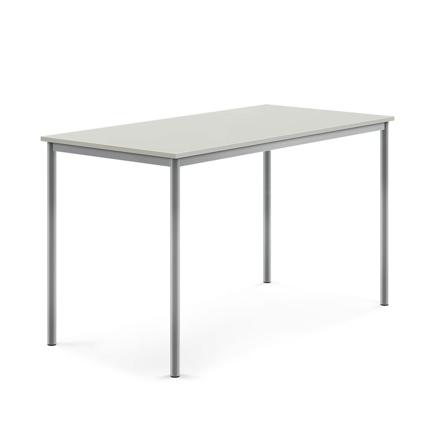 Bord BORÅS, 1600x800x900 mm, stativ silver, högtryckslaminat, grå