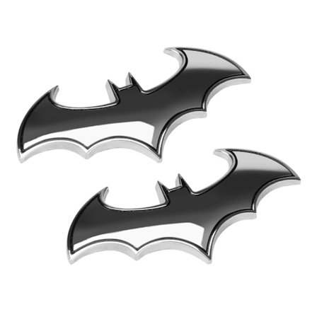 3D metal bilmærke, unik bilsticker