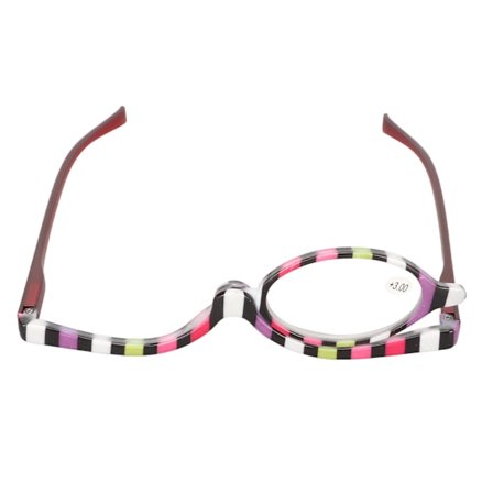 Sminkebriller Roterende forstørrende sminke Lesebriller for Performance Party +3,00