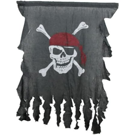 Dekorativ Hängande Halloween Piratflagga Dödskallar Match