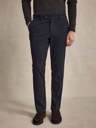 John Henric Men's Marineblaue Chinos Slim Fit Size 29