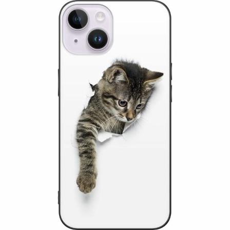 Apple Iphone 14 Plus Svart Skal Curious Kitten