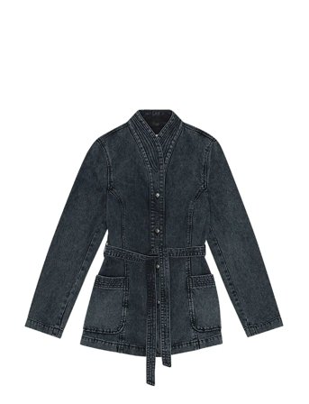 REMAIN Birger Christensen | Belted Denim Jacket | 42