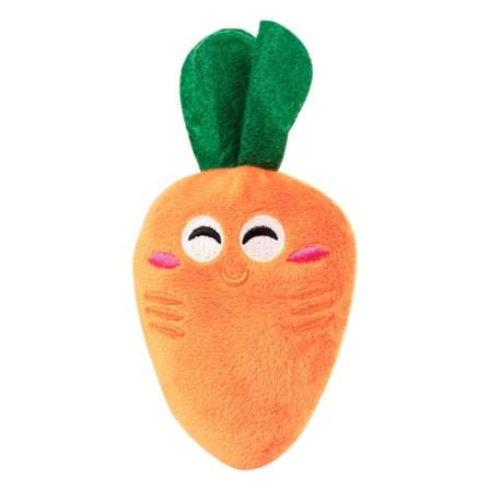 2 stk Hundeleker Plysj gulrot kjæledyrleketøy til kjæledyr