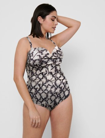 ONLY Carmakoma Carelly Swimsuit - Cream - 44