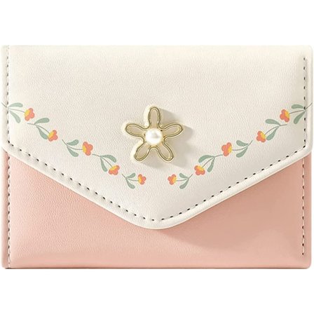 Lille pung til kvinder - kort størrelse - i glat og blødt syntetisk læder