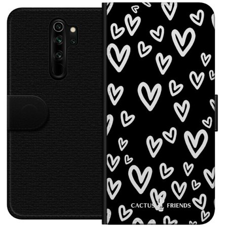 Yhteensopiva Lompakkokotelo Xiaomi Xiaomi Redmi Note 8 Pro Cactus and Friends - Handdrawn Love Chaos