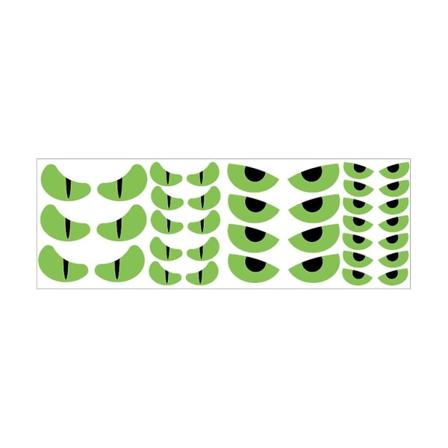 GreenHalloween Seinäkoriste Tarra Silmät Muodot Hohtaa Pimeässä Pelottavat Silmät Vihreä