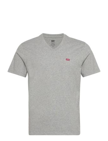 Original Hm Vneck Mid T Gre T-shirts Short-sleeved Grå LEVI ́S Men*Betinget Tilbud