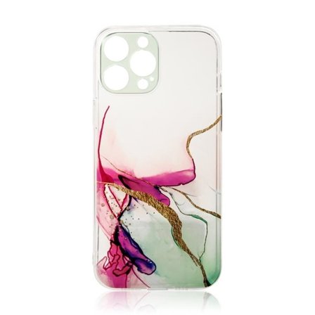 Marmor-etui til iPhone 12 Pro Max Gel Cover Mint Marble