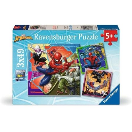'Lasten palapeli - RAVENSBURGER - 3 palapelin setti, 49 palikkaa - Spider-Man - Alkaen 5 vuotta - Yhteensopiva'