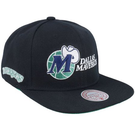 Mitchell & Ness - NBA Svart snapback Keps - Dallas Mavericks Triple Play Black Snapback @ Hatstore