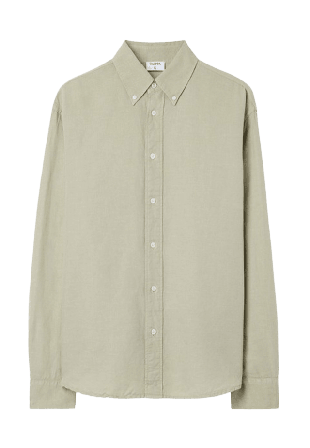 Filippa K Relaxed Cotton Linen Shirt Skjortor Herr Grön 48
