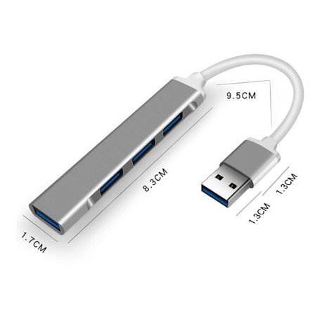 Mini hubb expansionsdocka USB 3.0 HUB splitter en-till-fyra USB expansionsdocka