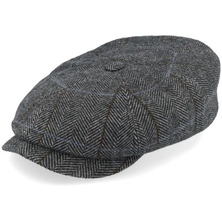 Stetson - Grå flatcap Keps - Hatteras Wool Grey Flat Cap @ Hatstore