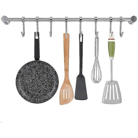 40cm Redskapshållare Väggstång Köksredskap Rostfritt Stål 304