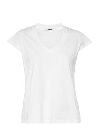 Adriane Tee T-shirt Top Hvid Svea